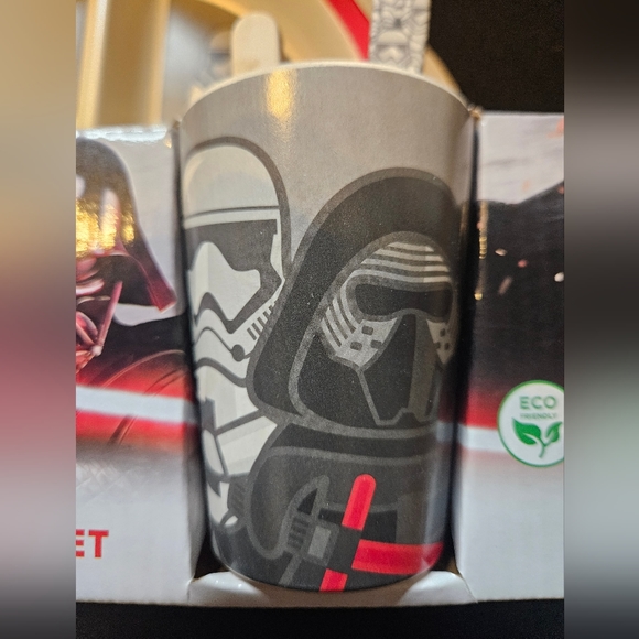 Star Wars Kylo Ren Dinnerware Set Bamboo Fiber 5 pc Kids Plate - Picture 4 of 5